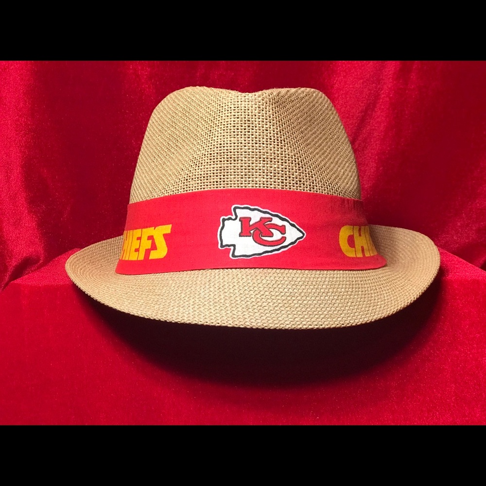 Kansas city Chiefs tan fedora